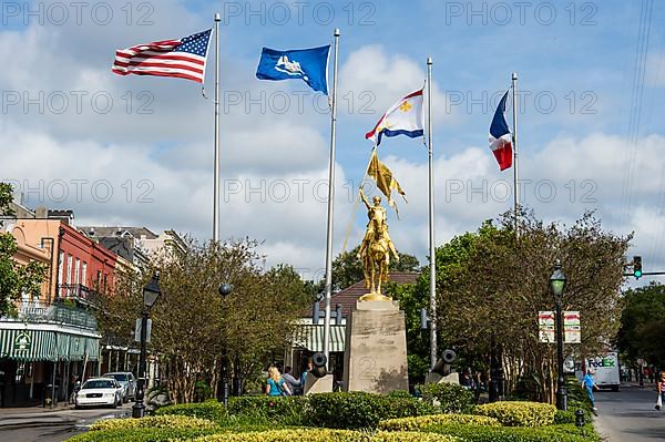 Little park in the french quarter, New Orleans