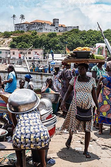 Women, fish seller