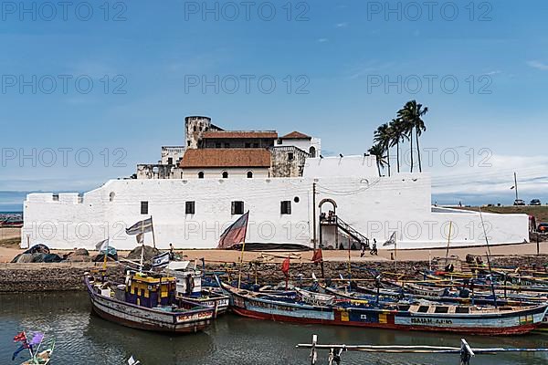 Fishing boats, Elmina Castle