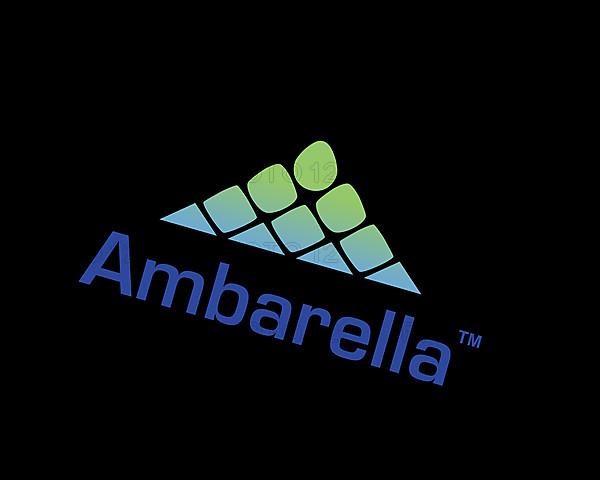 Ambarella Inc. rotated logo, black background B