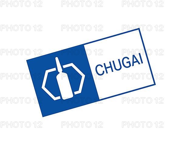 Chugai Pharmaceutical Co. Rotated Logo, White Background