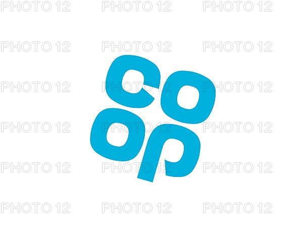 Co op Food, rotated logo