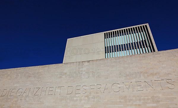 New archive building of the diocese of Fulda with art object The Wholeness of the Fragment by F. E. Walther, Fulda