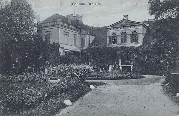 Kolzig Castle, village in the Powiat Nowosolski of the Voivodship Lebus in Poland