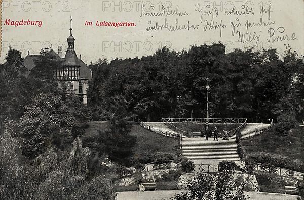 Queen Luise Garden in Magdeburg, Saxony-Anhalt