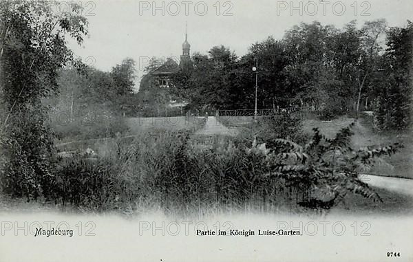 Queen Luise Garden in Magdeburg, Saxony-Anhalt