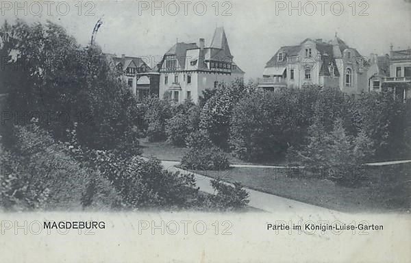 Queen Luise Garden in Magdeburg, Saxony-Anhalt