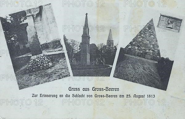 Greetings from Gross-Beeren, commemorating the Battle of Gross-Beeren on 23 August 1813