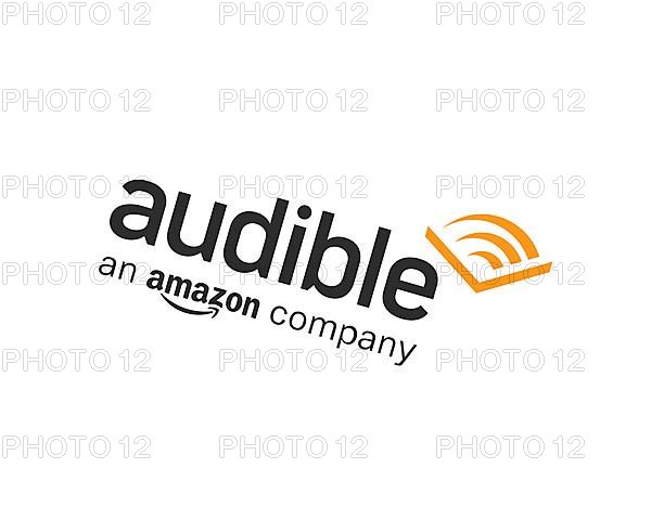 Audible store, rotated logo