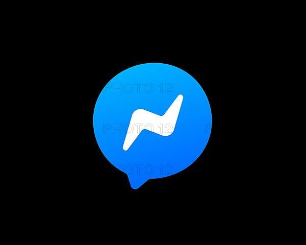 Facebook Messenger, gedrehtes Logo