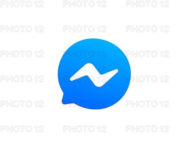 Facebook Messenger, gedrehtes Logo