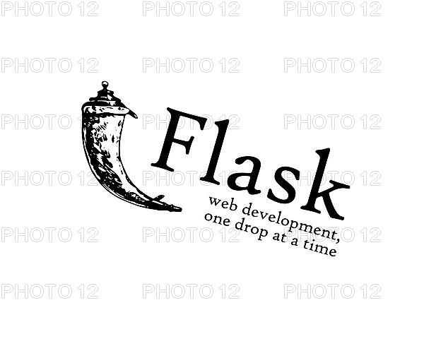 Flask web framework, gedrehtes Logo