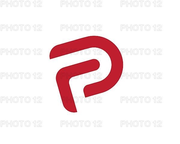 Parler, rotated logo