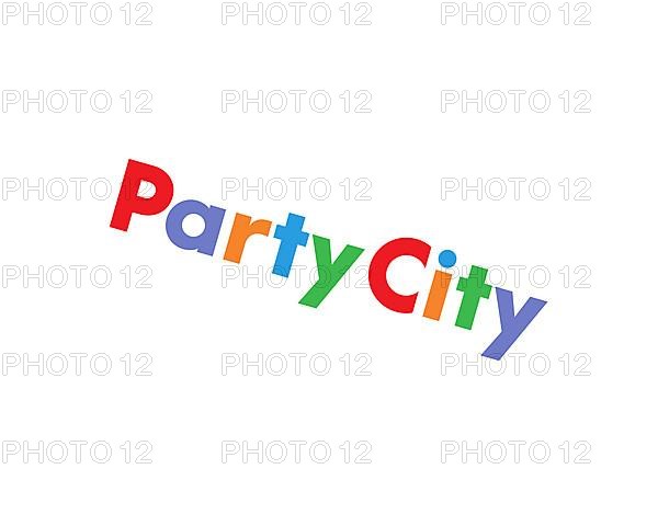 Party City, rotated logo