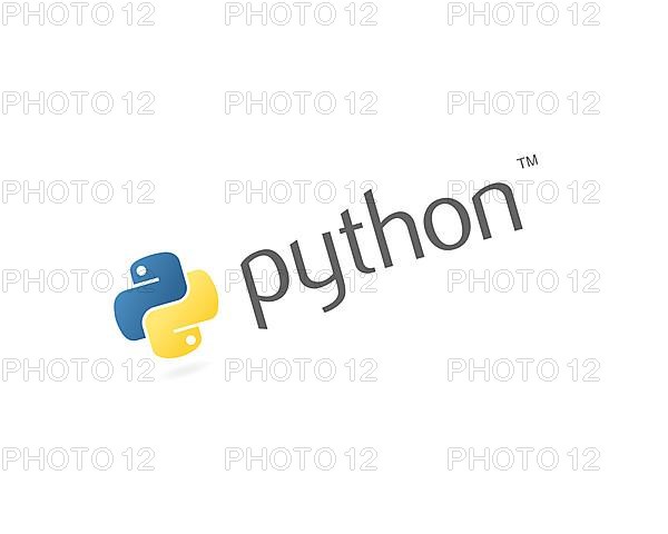 Python programming language, rotated logo