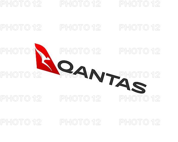 Qantas, rotated logo