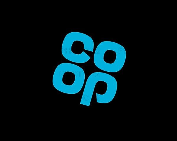 Co op Food, rotated logo