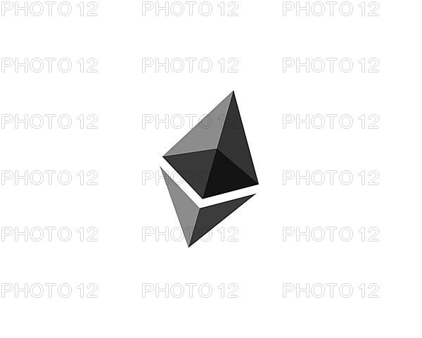 Ethereum, rotated logo