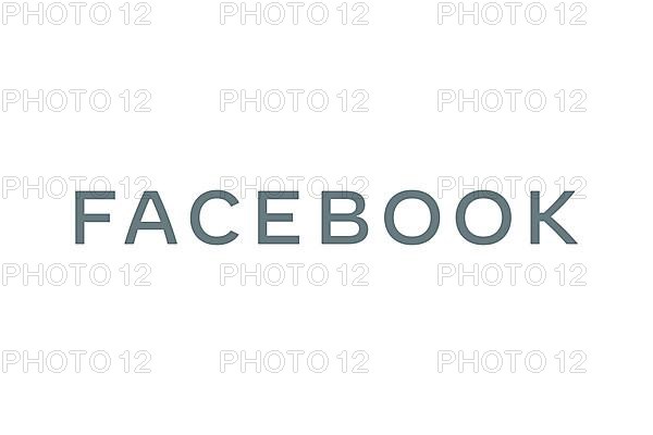 Facebook Inc. logo, white background
