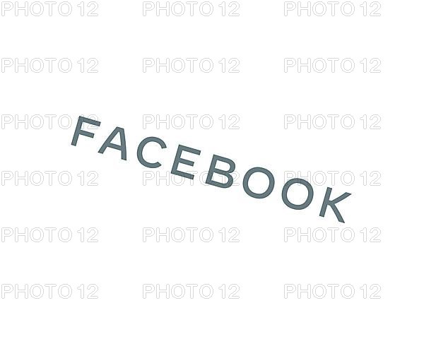 Facebook Inc. rotated logo, white background B