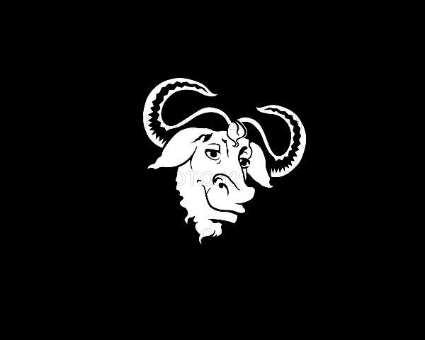 GNU C Library, rotated logo