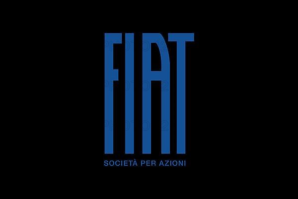 Fiat S. p. A. Logo, Black Background