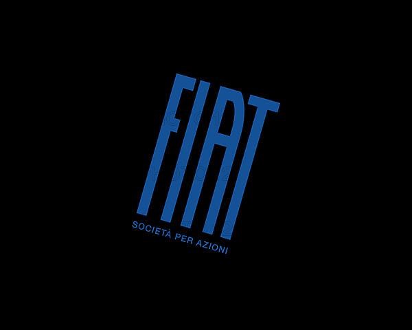 Fiat S. p. A. rotated logo, black background B