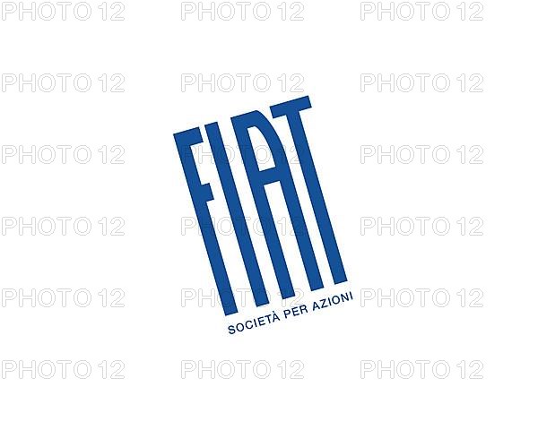 Fiat S. p. A. rotated logo, white background