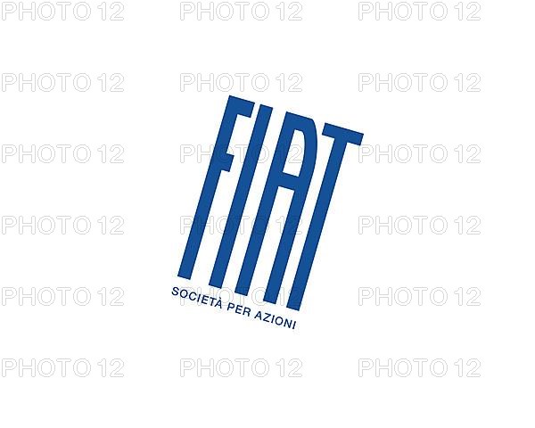 Fiat S. p. A. rotated logo, white background B