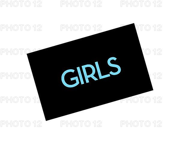 Girls TV series, rotated logo