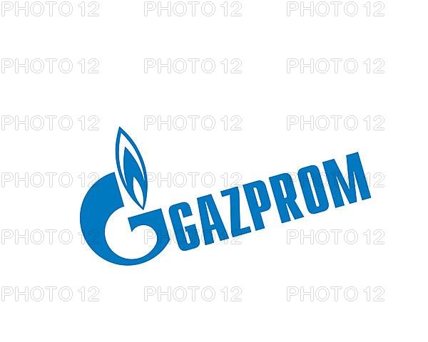 Gazprom, rotated logo