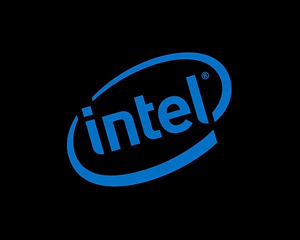 Intel, rotated logo