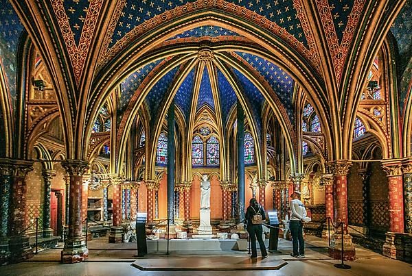 Palace Chapel, Lower Chapel of the Sainte-Chapelle on the Ile de la Cite