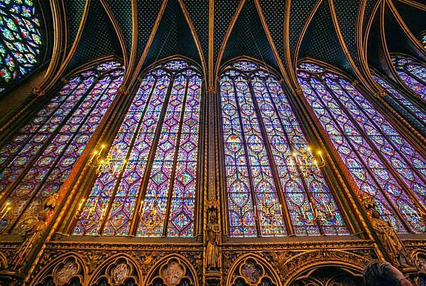 Palace Chapel, Upper Chapel of the Sainte-Chapelle on the Ile de la Cite