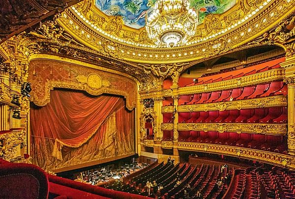 Auditorium, Hall in the Opera Garnier at the Palais Garnier