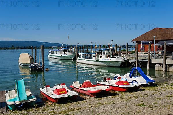 Jetty at the harbour, Allensbach