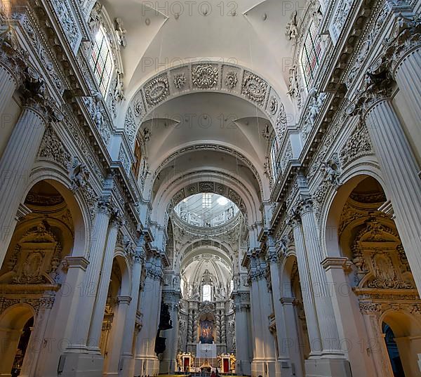 Interior design of the Theatiner Kirche am Odeonsplatz, Munich