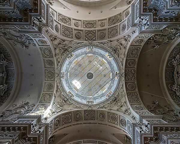 Interior design of the Theatiner Kirche am Odeonsplatz, Munich