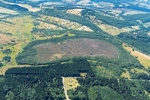 The Black Moor in the Rhoen, aerial photo