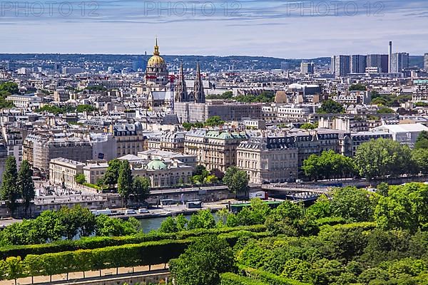 Cityscape with Seine and Invalides, Paris