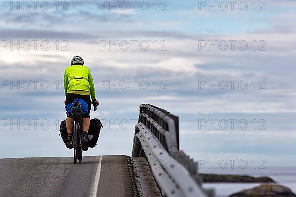 Cyclists on Atlantic Road, Bridge over Small Islands