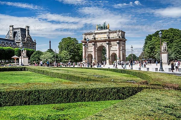 Arc de Triomphe du Carrousel at the Tuileries, Paris