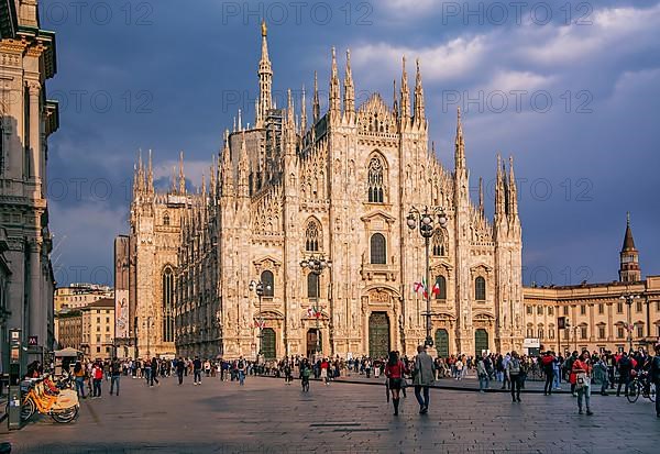 Piazza del Duomo, Cathedral Square with Cathedral in the Evening Sun