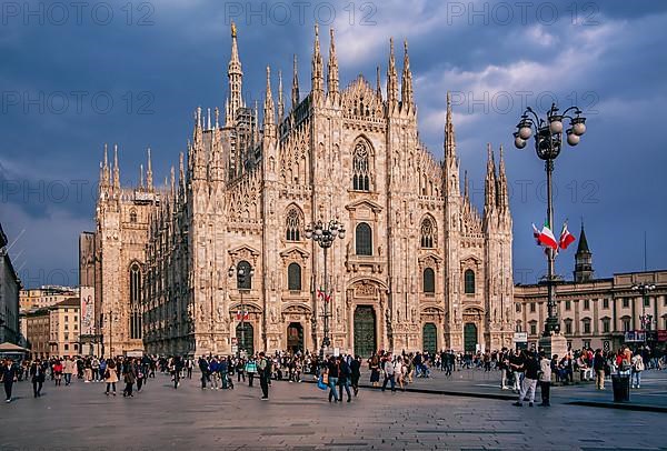 Piazza del Duomo, Cathedral Square with Cathedral in the Evening Sun