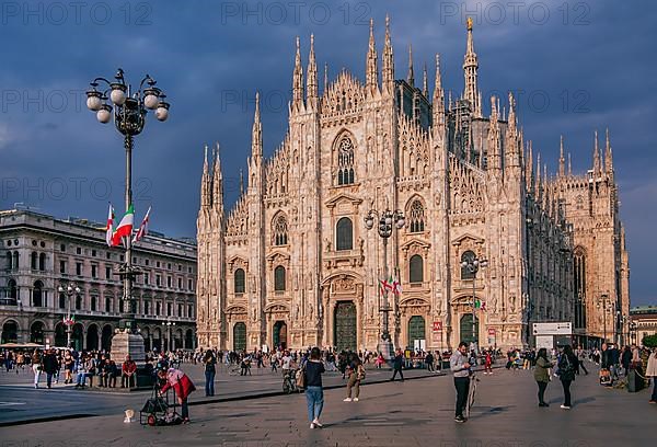 Piazza del Duomo, Cathedral Square with Cathedral in the Evening Sun