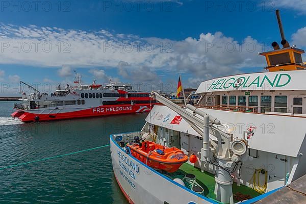 Excursion boats in the outer harbour, lifeboat