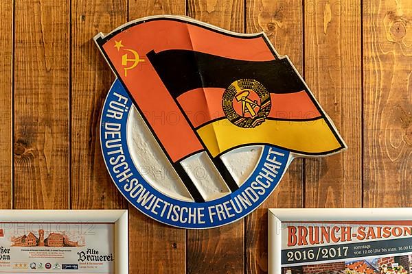 Nostalgic wall emblem, German-Soviet Friendship