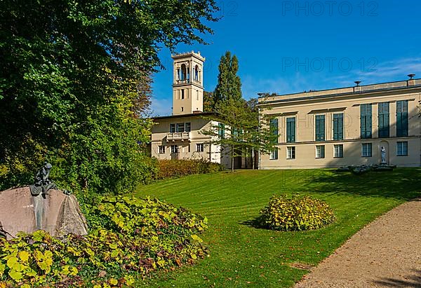 Glienicke Palace Park with monastery, palace and roundabout