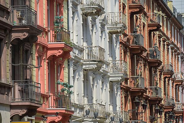 Old building facades, Eros Centre