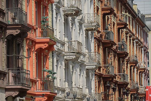 Old building facades, Eros Centre